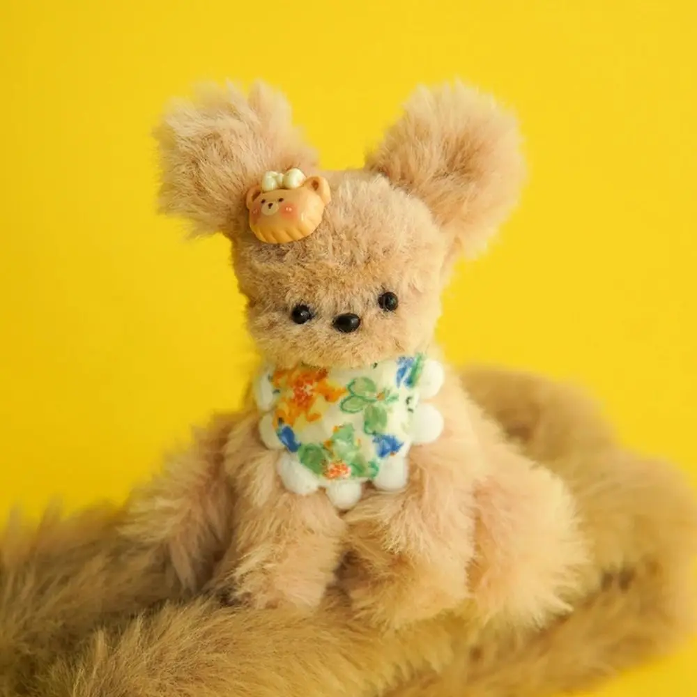 Pluche gevuld konijn pluche ijzerdraad strip stok harig handgemaakt materiaal kleurrijke twist draadstokken handwerk schattig