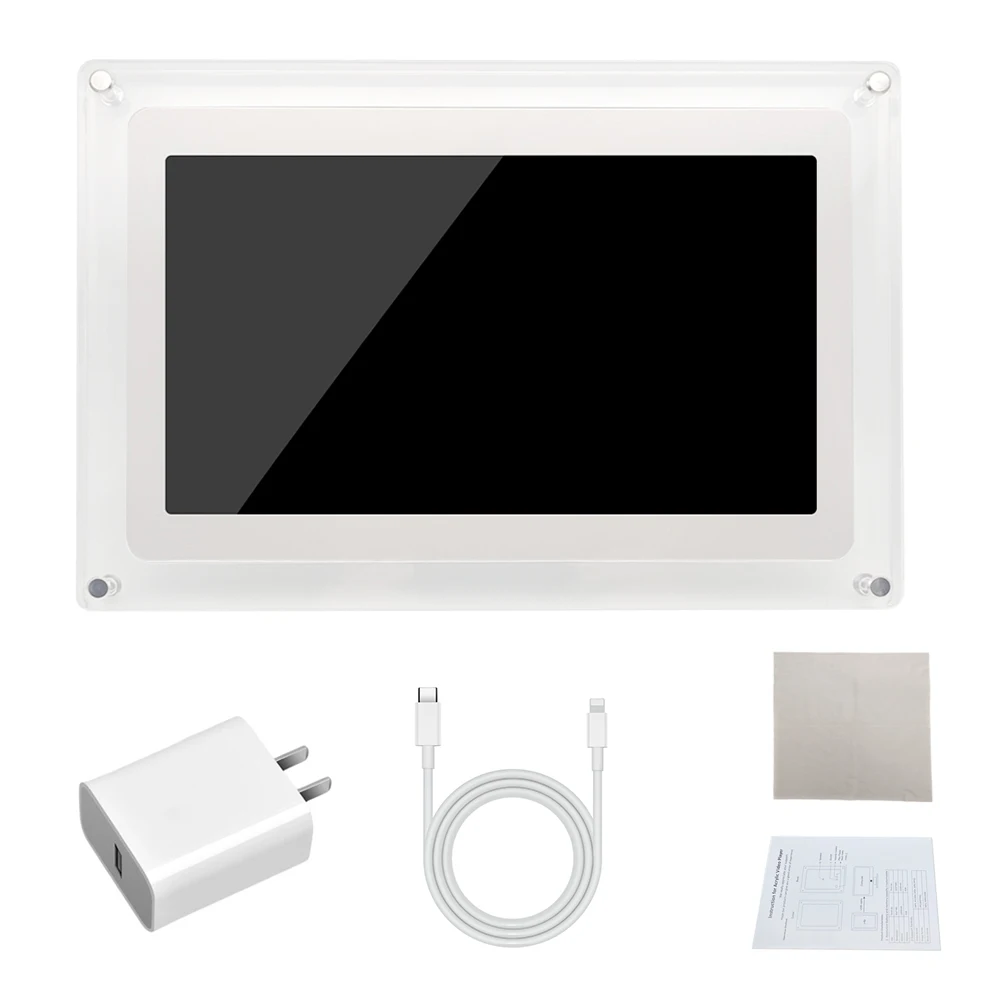 2026 Oem Factory Supply Digital Picture Album 10.1 Inch HD IPS Display Internal Battery Acrylic Digital Photo Frame