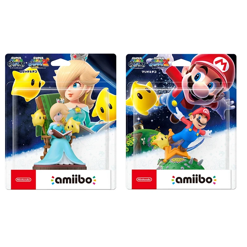 ARTSWIFT Nintendo Amiibo Super Mario Galaxy2 Rosalina & Lumas Mario & Luma Figura NFC Versão Asiática Em Estoque Original
