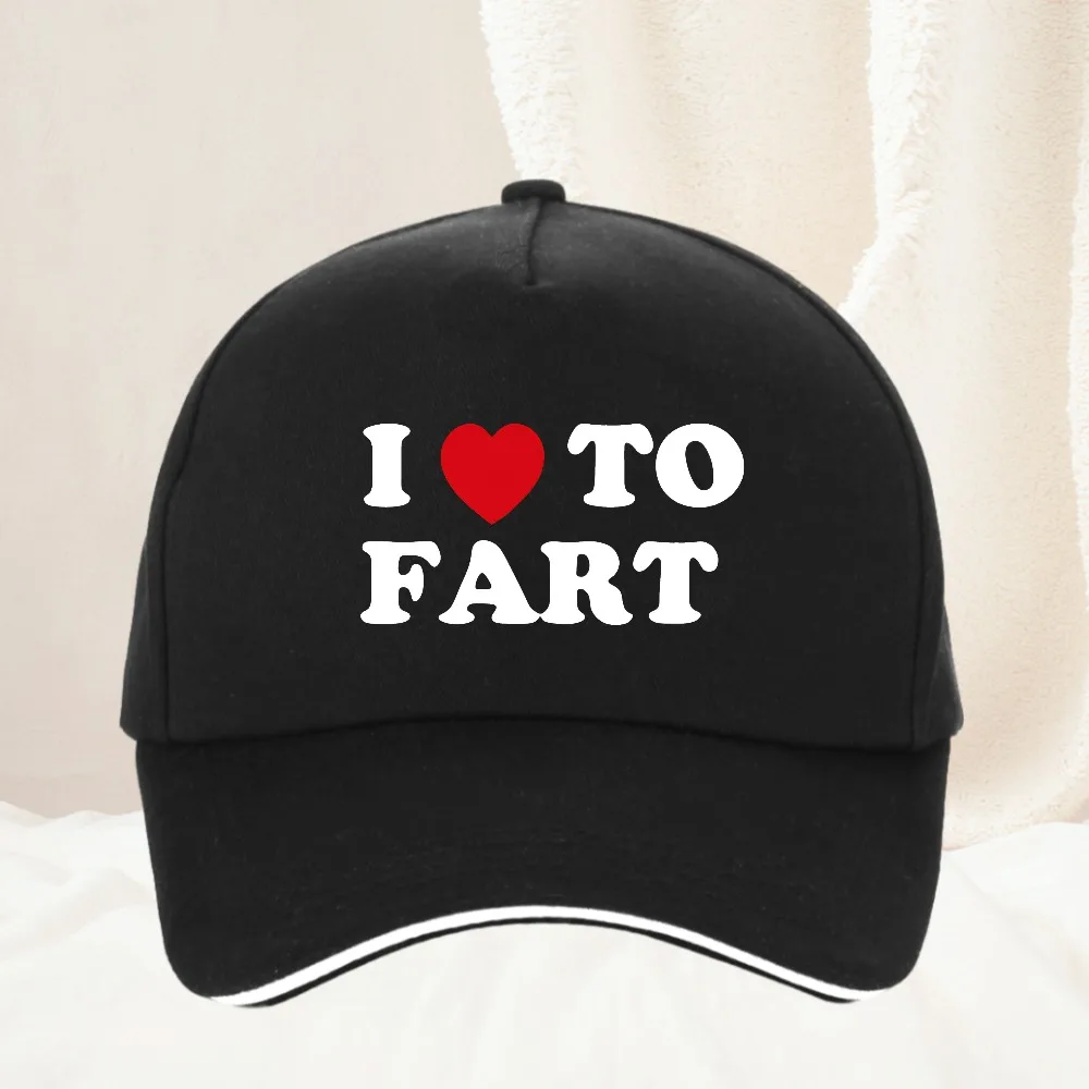 

Unique I Love To Fart Graphic Print Baseball Cap funny Unisex Style Adjustable Snapback Hat