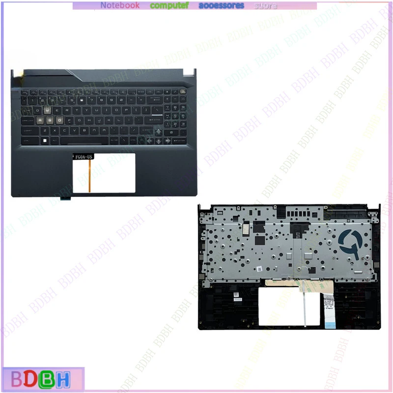 New For MSI Cyborg 15 Air A12V MS-15K1 Upper Case Palmrest Backlit Keyboard