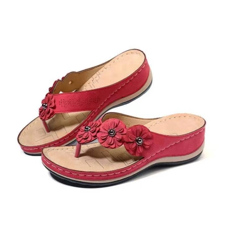 

2026 Fashion Women Slippers Comfy Slip-On Summer Shoes Floral Beach Casual Slippers Flip-Flops Versatile Outdoor Sandals Slides