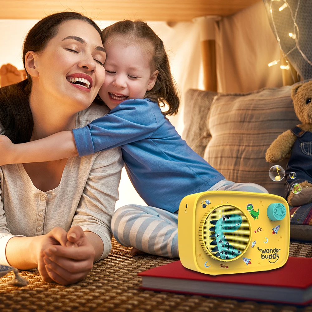 Reproductor de audio sin pantalla para niños Más de 500 historias y rimas precargadas Máquina de educación temprana Máquina de contar historias para el aprendizaje temprano