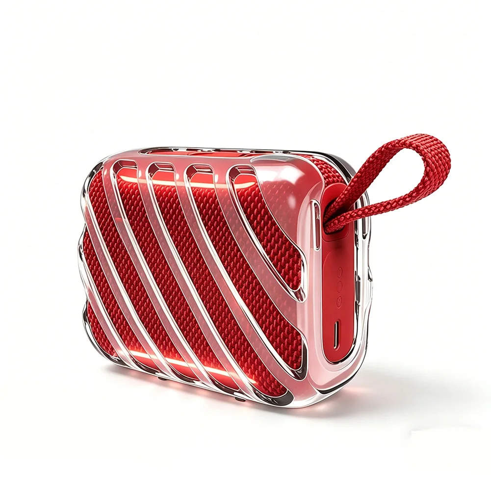 Image of Minimalistische transparente Schutzhülle für den tragbaren JBL GO 5-Lautsprecher, die Kratzschutz bietet und leicht und tragbar macht.