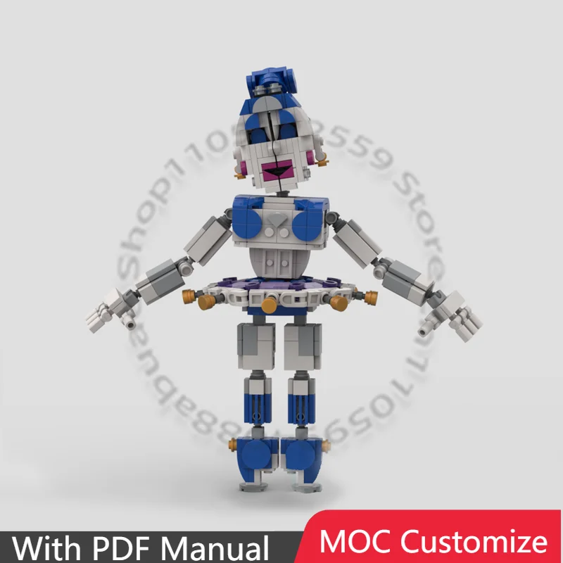 

548 PCS Customize Ballora MOC Customize Modular Building Block Brick Design Technology Educational DIY Boys Toy Christmas Gift