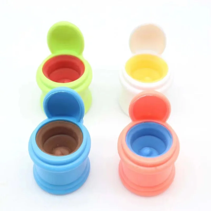 Nuevos juguetes para pellizcos para aliviar el estrés, exprimir el inodoro, taza para exprimir, aliviar el estrés y ventilar, trabajadores de juguete