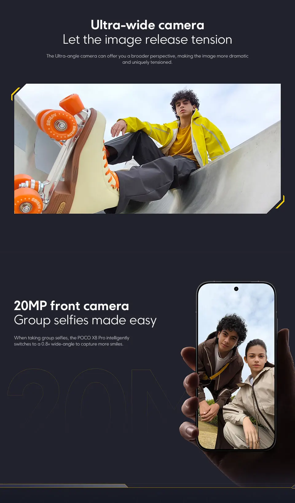 POCO X8 Pro 5G Smartphone Global Version Dimensity 8500-Ultra 6500mAh battery 6.59" 1.5K 120Hz AMOLED display 100W Charging NFC