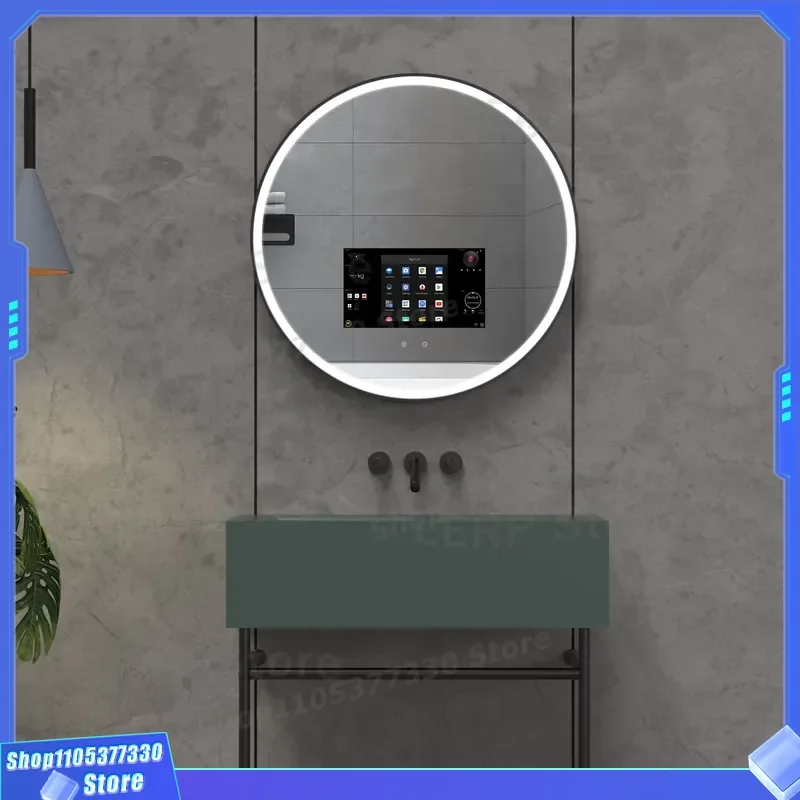 Modern Android Smart Mirror with WiFi Touch Screen and Lighting for Home Bathroom Bathnology Intelligent Glass Display