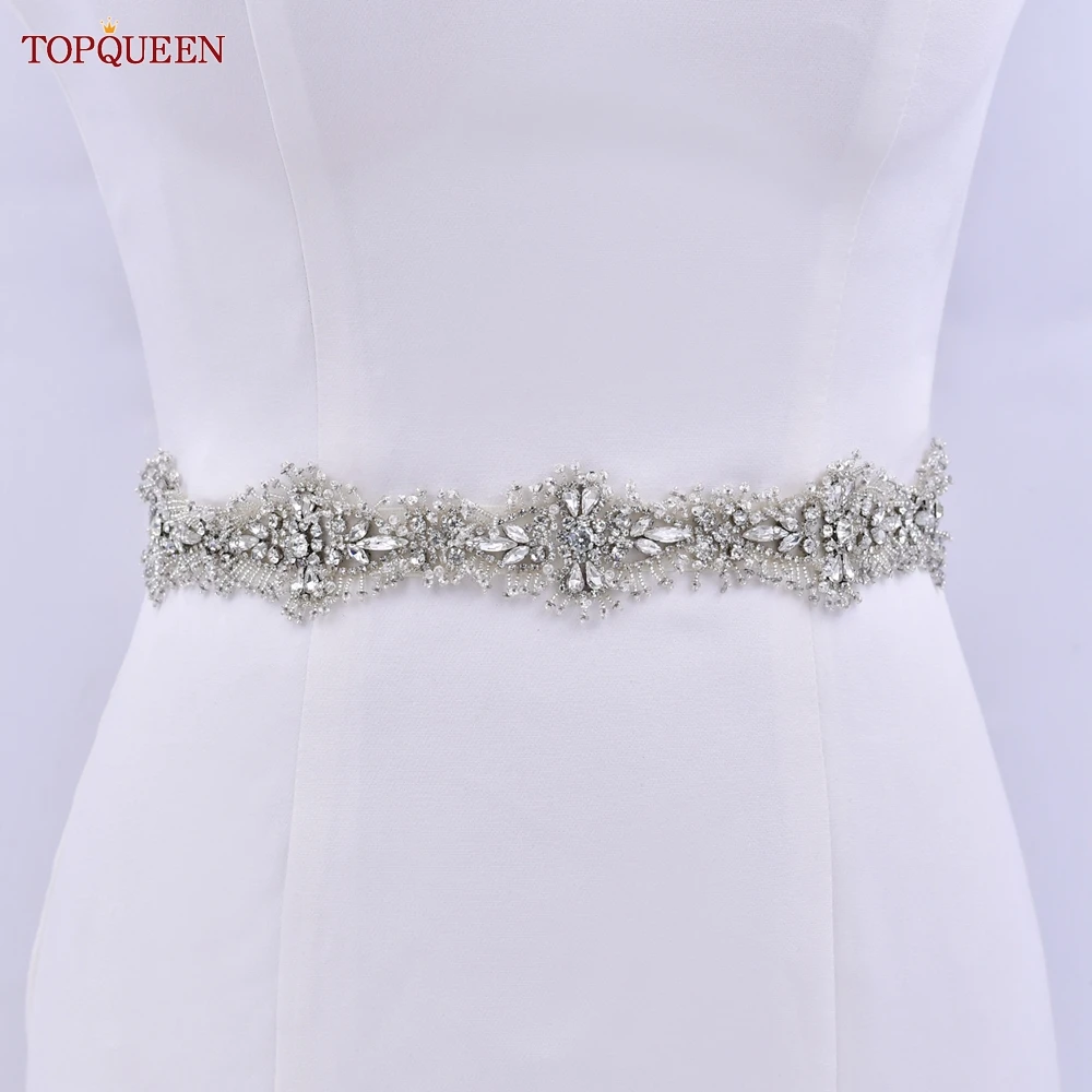 Topqueen s117 cinto fino strass cinto delicado cinto feminino designer noiva cinto borla acessórios de casamento