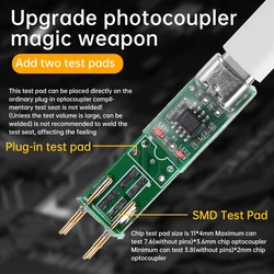 Micro-B/Type-C Optocoupler Online Test Module Optocoupler Tester Optocoupler Test Detection Tool Optocoupler Electronic Tool