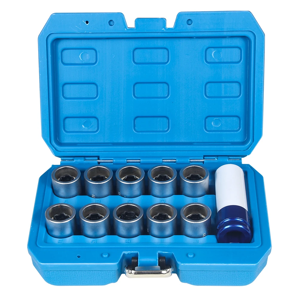 11PCS Wheel Locking Nut Key Kit for Toyota Models, Lexus, Tacoma Wheel Anti-Theft Lug Nut Removal Tool