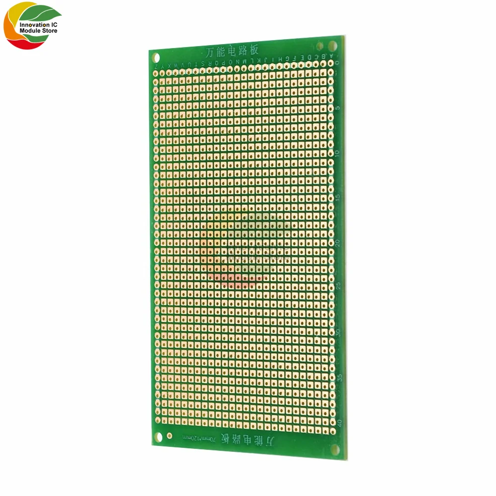 Ziqqucu 1 Piece 7X12CM Single Sided Green Oil Copper Plated Universal Breadboard DIY Soldering PCB Board for Arduino Textolit