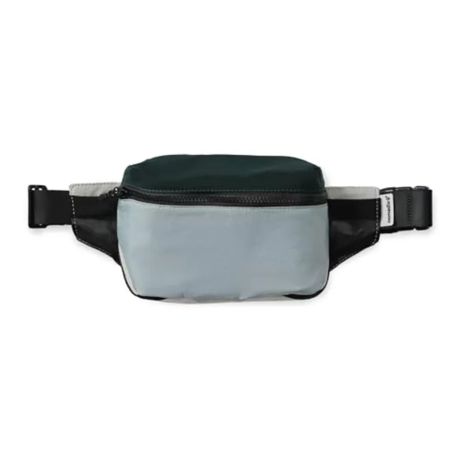 

Fanny Pack Lightweight Water-Resistant Crossbody Bag for Hiking Festivals and Travel Eco-Friendly Recycled Nylon with Key Clip