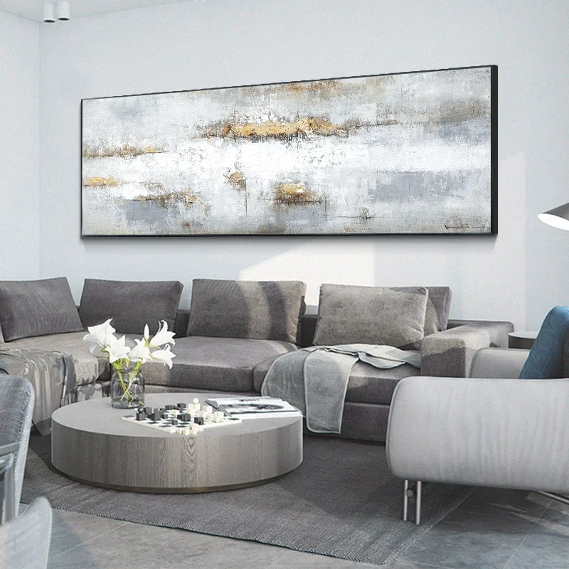 Modern Minimalist Wall Art Large Size Abstract Color Block HD Canvas Oil Paintings Posters Prints Home Bedroom Living Room Decor