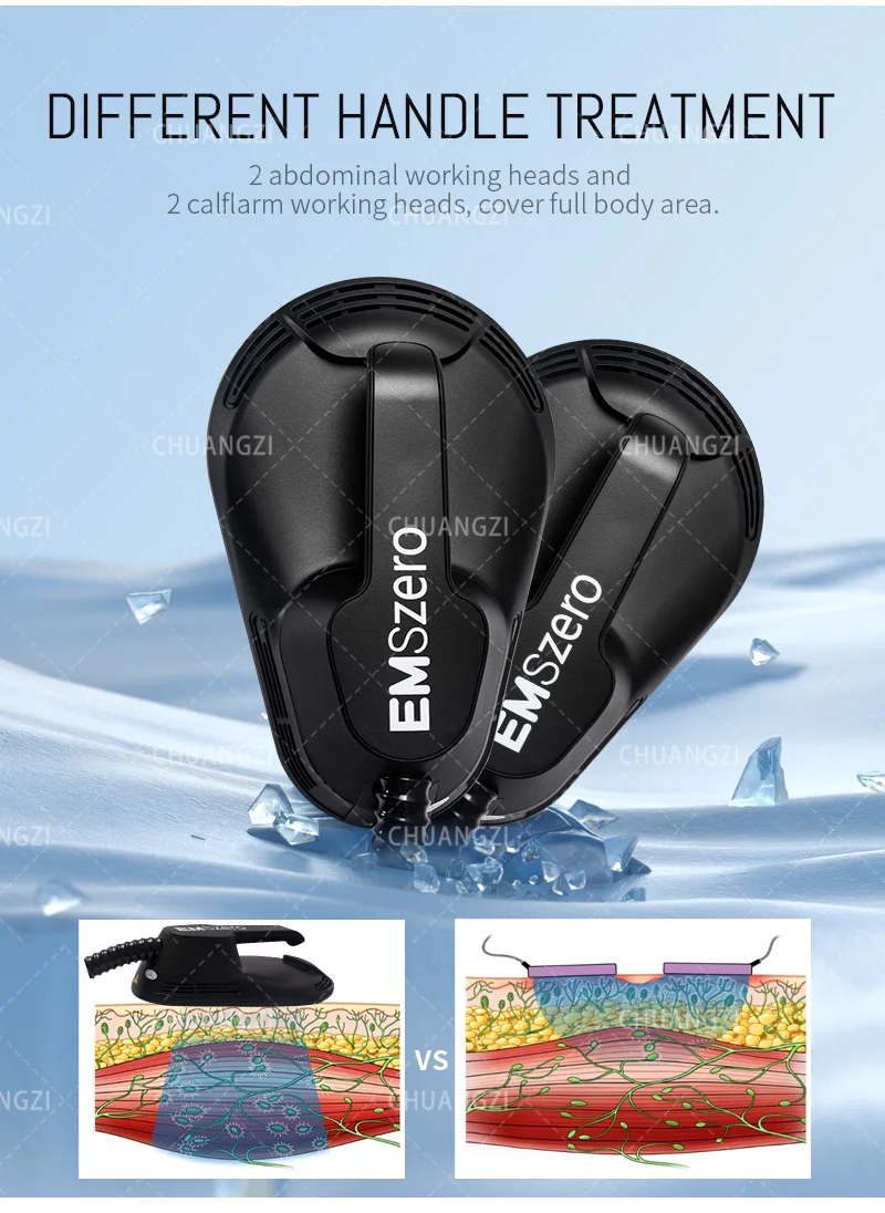 EMSZERO Machines NEO EMS Electromagnetic Muscle Stimulator Professional Sculpting 6500w 2/4/5 Handle Pelvic Pad