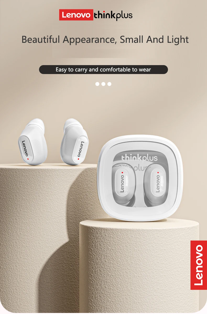 Lenovo XT62 Kopfhörer Bluetooth 5.3 Mini-Ohrhörer, kabellos, HiFi-Sport-Headsets mit Geräuschunterdrückung, mit Mikrofon, Touch-Steuerung, TWS Origina – Detail 3