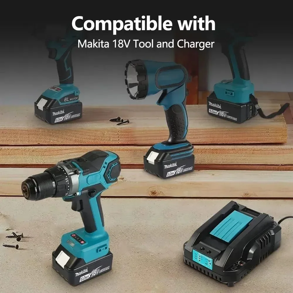 

6000mAH 100% original Makita 18V 6.0AH, rechargeable battery, Makita BL1840 BL1830B BL1830B power tool battery, 18V charger