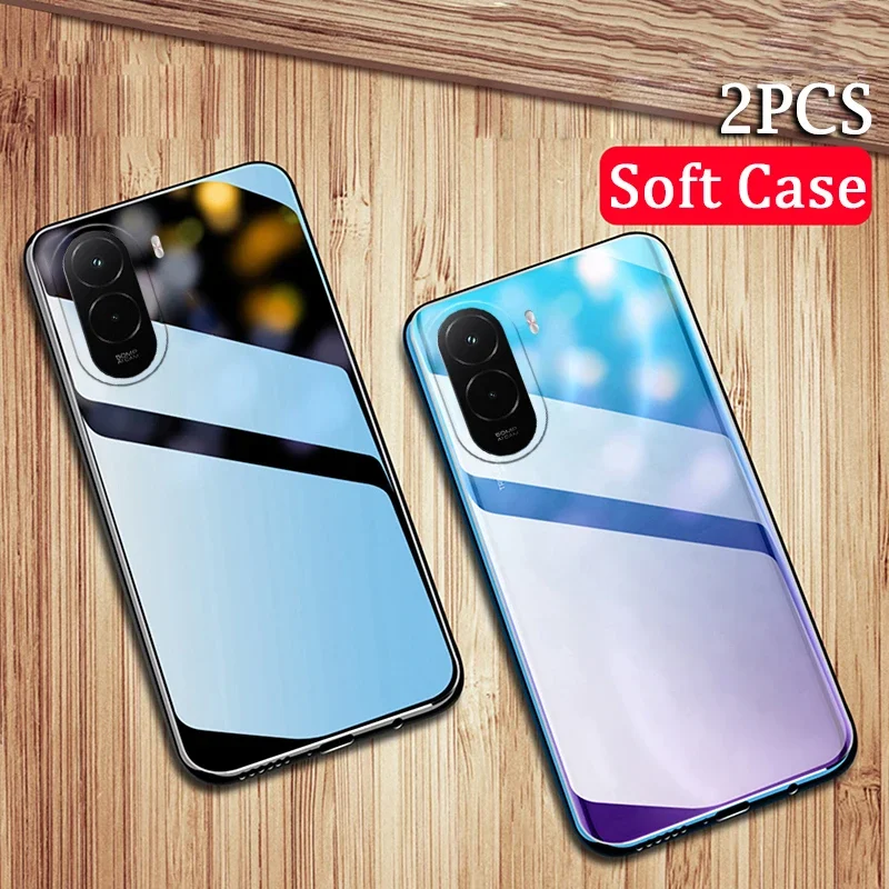 

2Pcs Clear Case For Xiaomi Poco M7 Pro F7 Transparent Silicone Water Soft Back Cover For Xiaomi Poco M7 Pro F7 Phone Shell