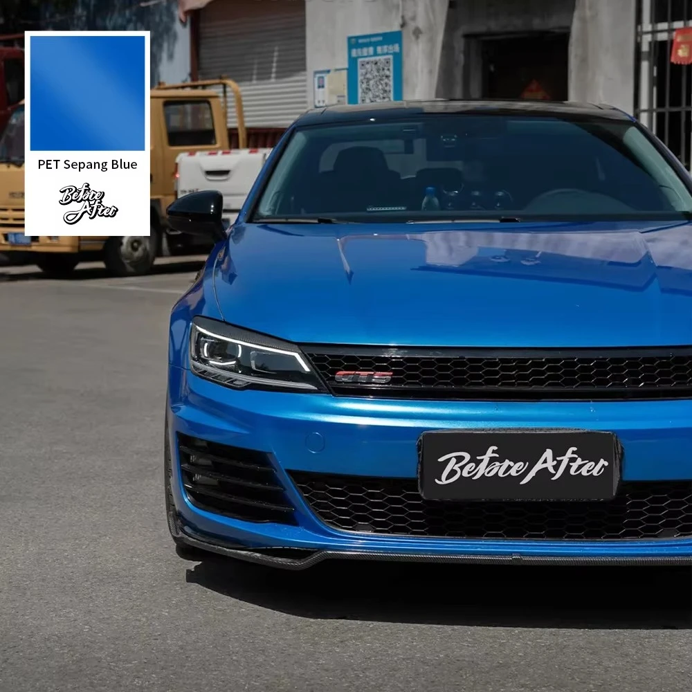 PET Sepang Blue for Audi Vinyl Car Wrapping Foil Motorcycle Car Sticker Decoration Stickers for Car Metallic Wrapping FilmVinyl view 4