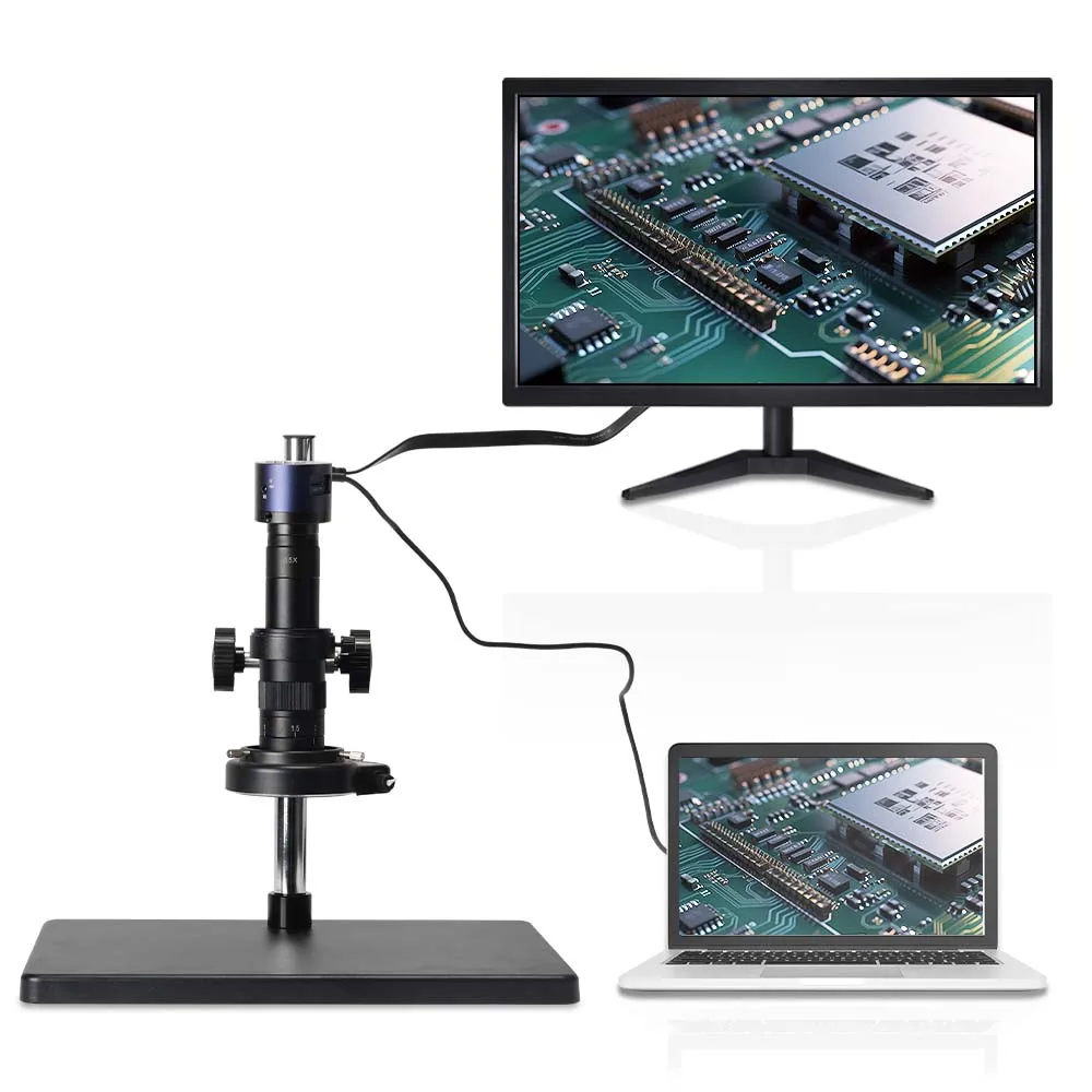 Imagem -06 - Câmera de Microscópio Digital para Reparo de Telefone Microscópio Eletrônico Industrial 4k Uhd 45mp Hdmi Usb tipo c Solda Sony Imx678
