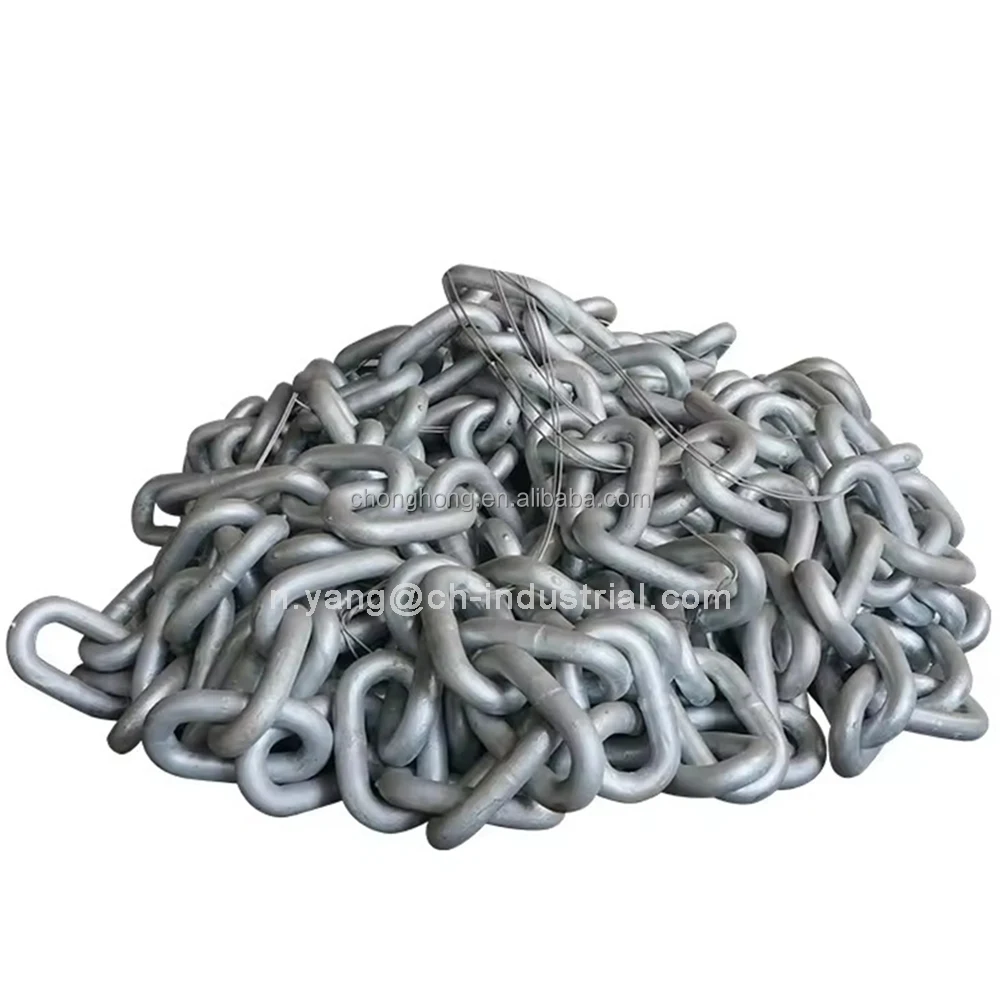 Boat Mooring Chain Universal Marine Hardware Welded Link Chain Studless Link Anchor Chain for Ship