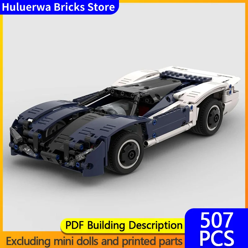 

Speed Racing Car Model MOC Building Bricks KT Top Tier Sports Car Modular Technology Gifts Holiday Assemble Children Toys Suit