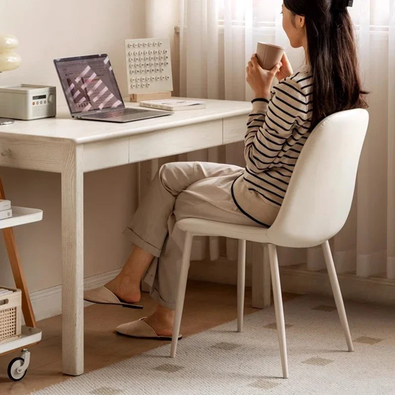 

Genji Muyi Iron Mid-century Chair Vintage Furniture Vanity Minimalist Chairs Design Cafe Wedding Lightweight Relax Armchairs