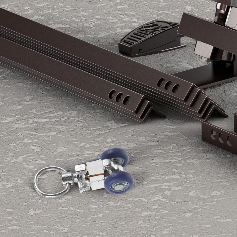 

20Pcs Stainless Steel Curtain Track Glider Rollers Smooth Silent Operation Easy Install for Room Divider Sheers Drape