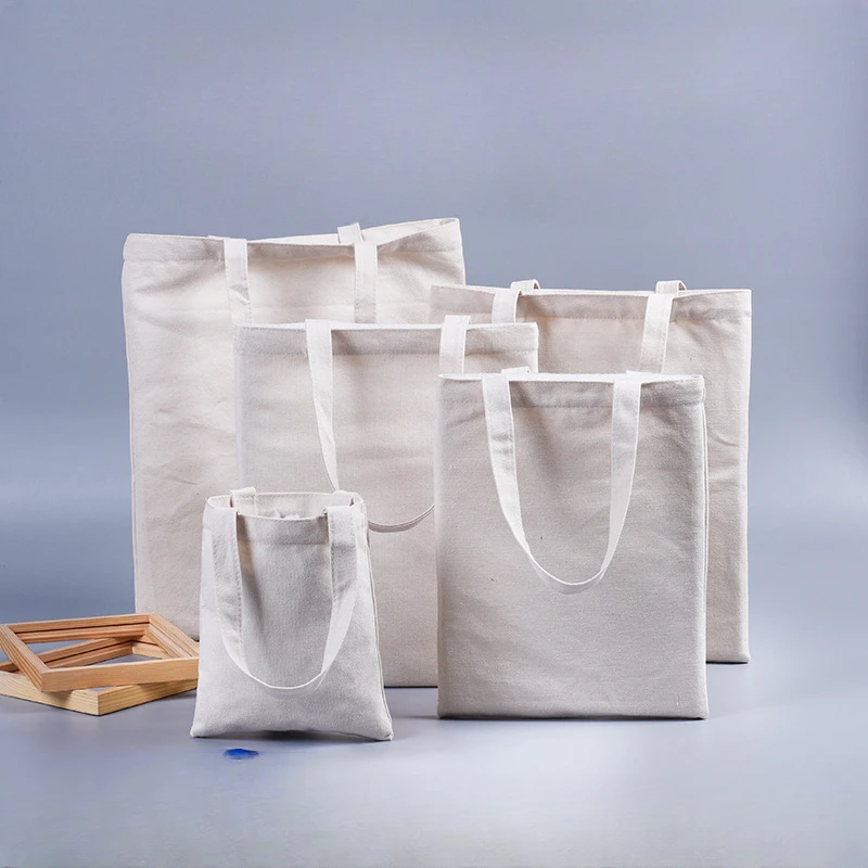 Wenzhou Longgang Jifeng White DIY Canvas Bag Custom Shoulder Canvas Bag Simple and Convenient Bag