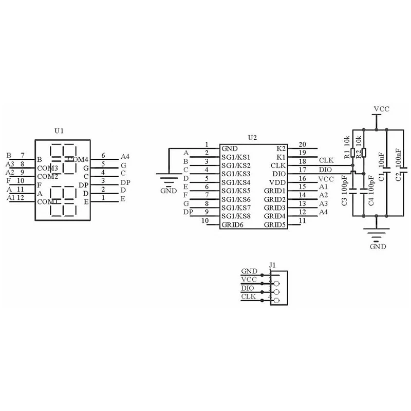 1-5 قطعة TM1637 4 بت 0.36 "وحدة عرض LED رقمية لاردوينو 7 قطعة ساعة أنبوب الأنود الأحمر أربعة لوحة للقيادة التسلسلية حزمة #6