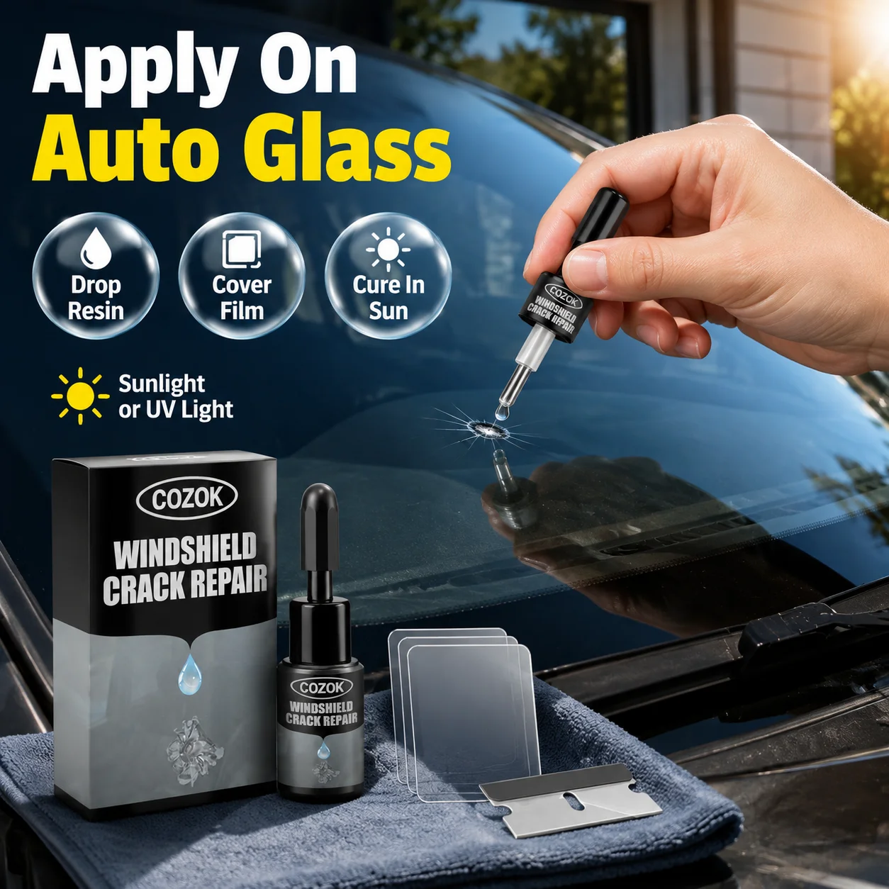 Windshield Repair Kit, UV Resi - Liquid Uv Glue Kit recension och pris