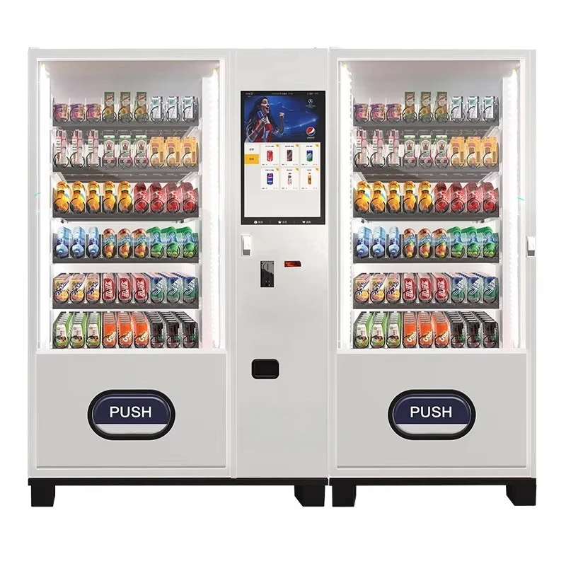 Automatic Cold Drink Vending Machine Smart Beverage Snack Food Dispenser Commercial Retail Equipment Kiosk