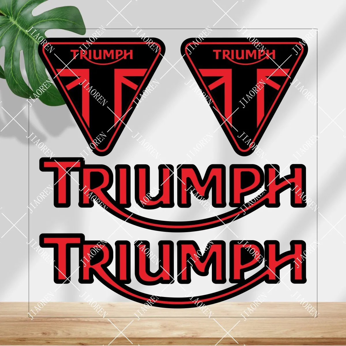 

Рождественская наклейка Triumph с логотипом на мотоциклетный бак, шлем, светоотражающий комплект # 3