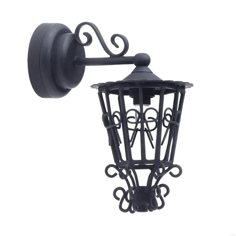 

16FE Hollowed Wall Sconce 1/12 Miniature Wall Lamp for Dollhouses Garden Scene Decors