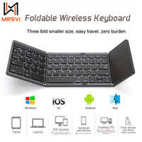 MRSVI Foldable Wireless Keyboard B033 with Stand for iPad Tablet Laptop Phone Mini Keyboard for for Windows,iOS Tablet Phone