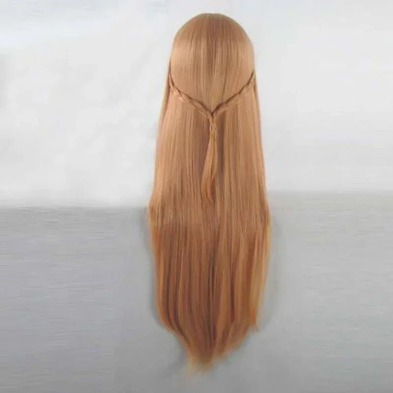Anime Sword Art Online Yuuki Asuna Long wig Cosplay SAO Yuki Asuna Women Synthetic Hair Halloween Party Role Play wigs
