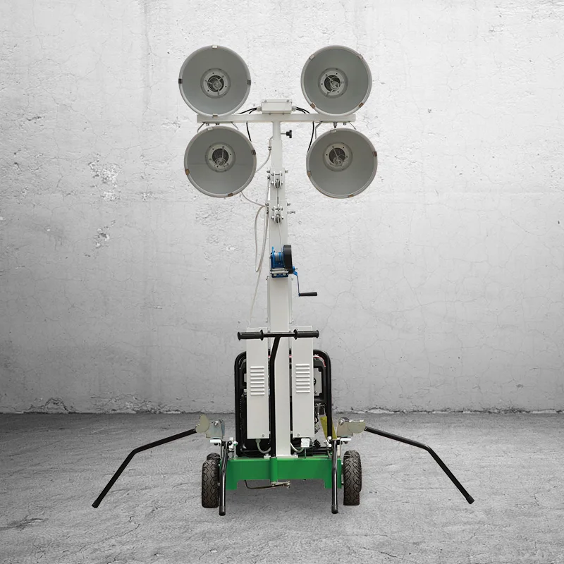 Diesel Mobile Tower 8.4kW Led Diesel Engine Solar Mobile Tower Construction Industry