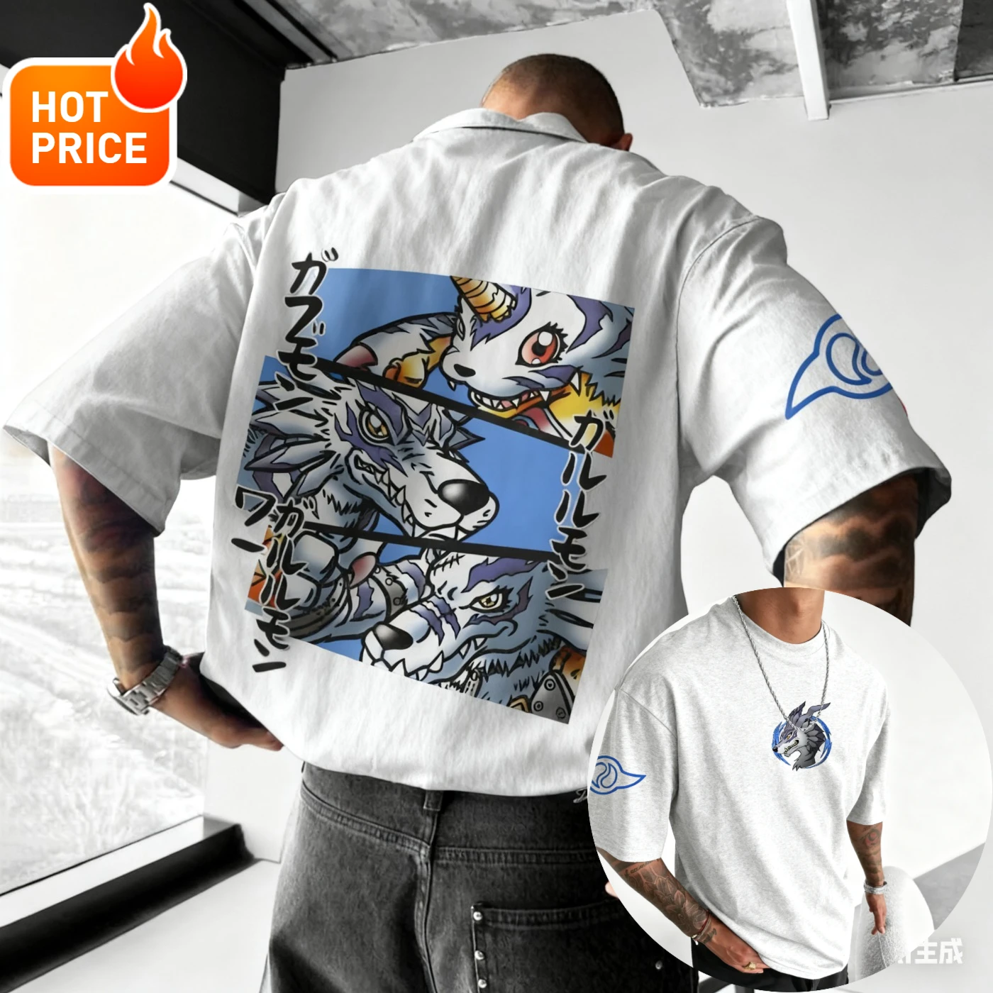 Gabumon Anime Digimon2025 Nuov - Vintage Summer Clothing Men recensione e prezzo