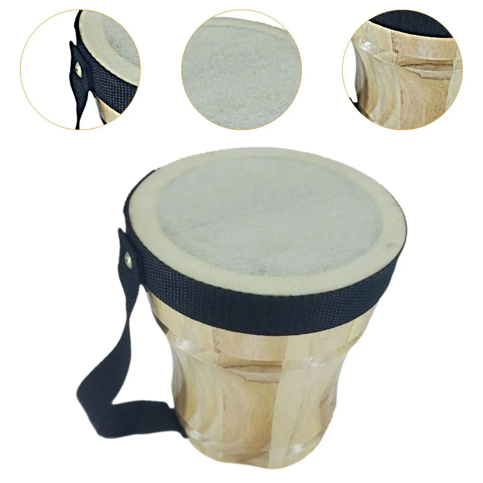 6'' Bongo Drum Montessori Professional Music Toy for Children Kids Beginners