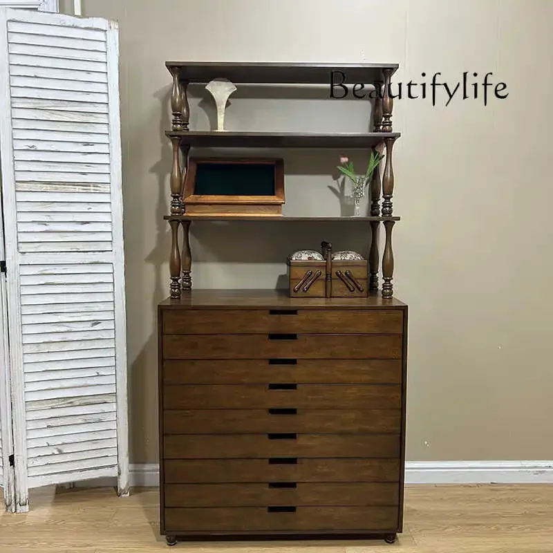 

aQ Medieval Jewelry Display Cabinet Multi-drawer Display Cabinet Jewelry Storage Cabinet Luxury Booth