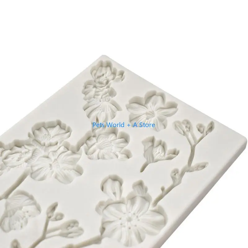 

37MB Soap Molds Silicone Craft Mold Handmade Soap Craft Family 3D Exquisite Flower