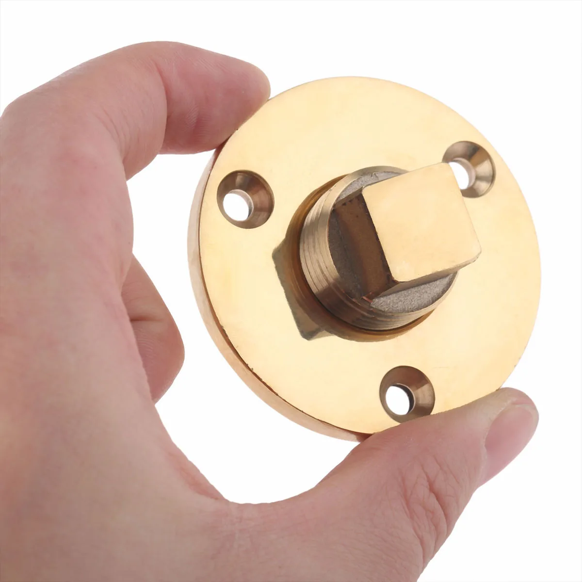 อุปกรณ์เสริมทองเหลืองสำหรับเรือยอชท์ท่อระบายน้ำเรือเกลียวสกรูหลุมขนาด1นิ้วอุปกรณ์ฮาร์ดแวร์ทนต่อการกัดกร่อน