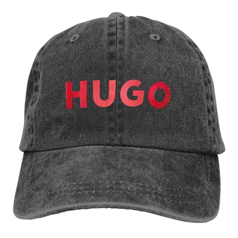 

Hugo Logo Cap for Men and Women, Anressed Cotton Snapback Hat, Outdoor, Retro