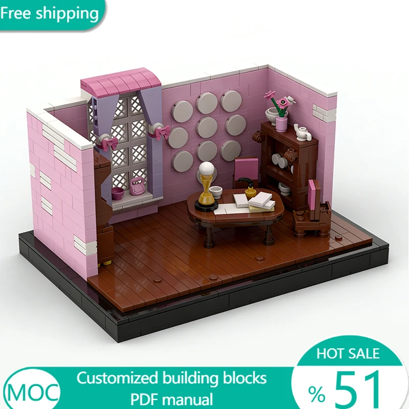 627 PCS Game Professor's Office MOC Aanpasbare modulaire bouwsteentechnologie Populair creatief ontwerp DIY-speelgoed Kerstcadeau