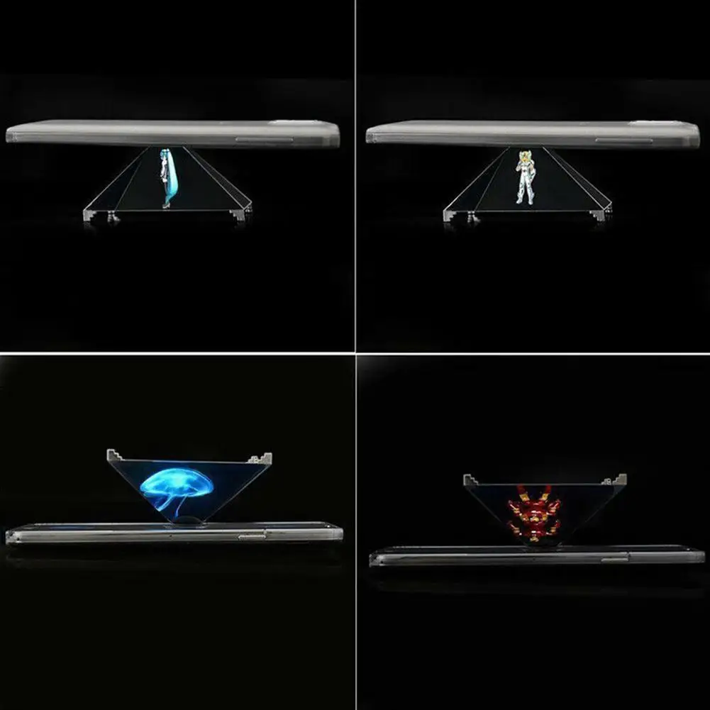 3D Holographic Projection Ultra-clear Mobile Phone Pyramid Projector For Experiment Technology Products Kids