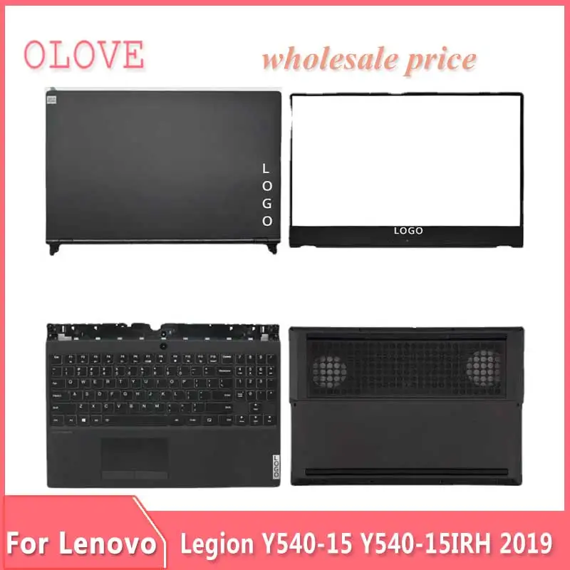 

New For Lenovo Legion Y540-15 Y540-15IRH 2019 Laptop LCD Back Cover Front Bezel Upper Palmrest Bottom Base Case Keyboard Hinges