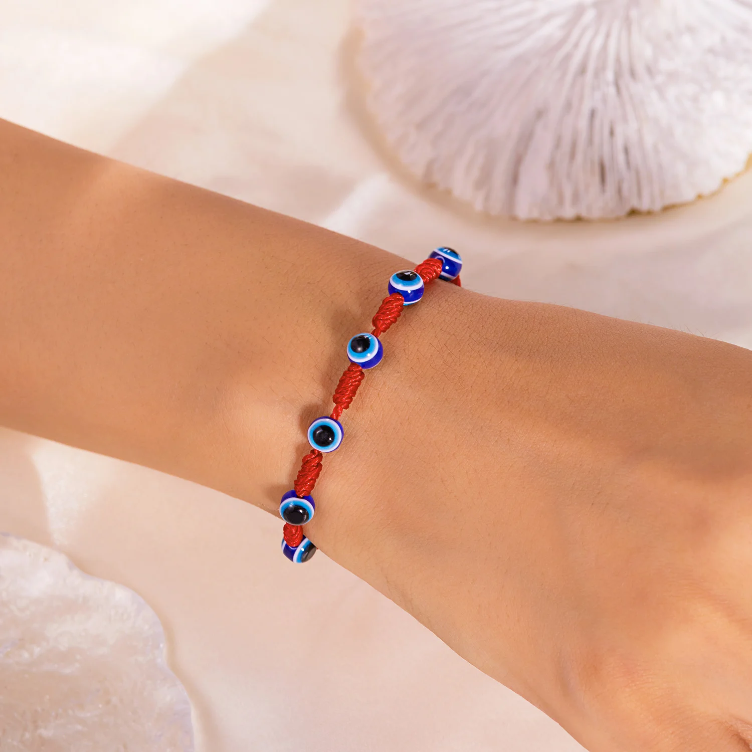 Neues Design 10 Stil Glück rotes Seil blau bösen Blick Armbänder für Frauen handgemachte geflochtene Paar Armbänder Amulett Freundschaft Schmuck – Detail 19