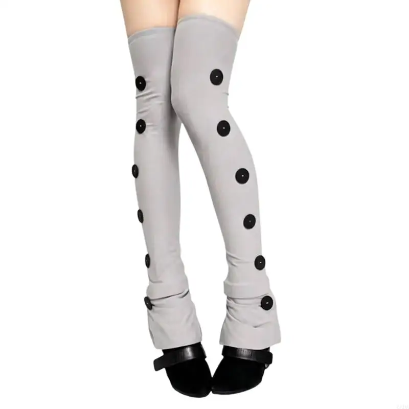 Trendy Leg Covers Leg Sleeves Comfortable Music Festival Knee Length Socks Perfect For Cosplay Event And Outfits 6XDA