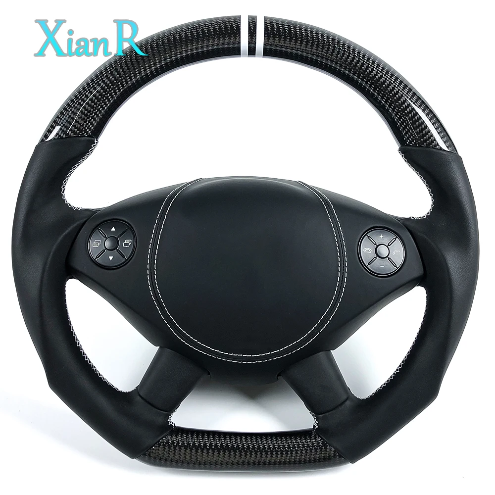 For Mercedes Benz v S CL CL500 S500 C216 W221 AMG Carbon Fiber Steering Wheel Supports Customization