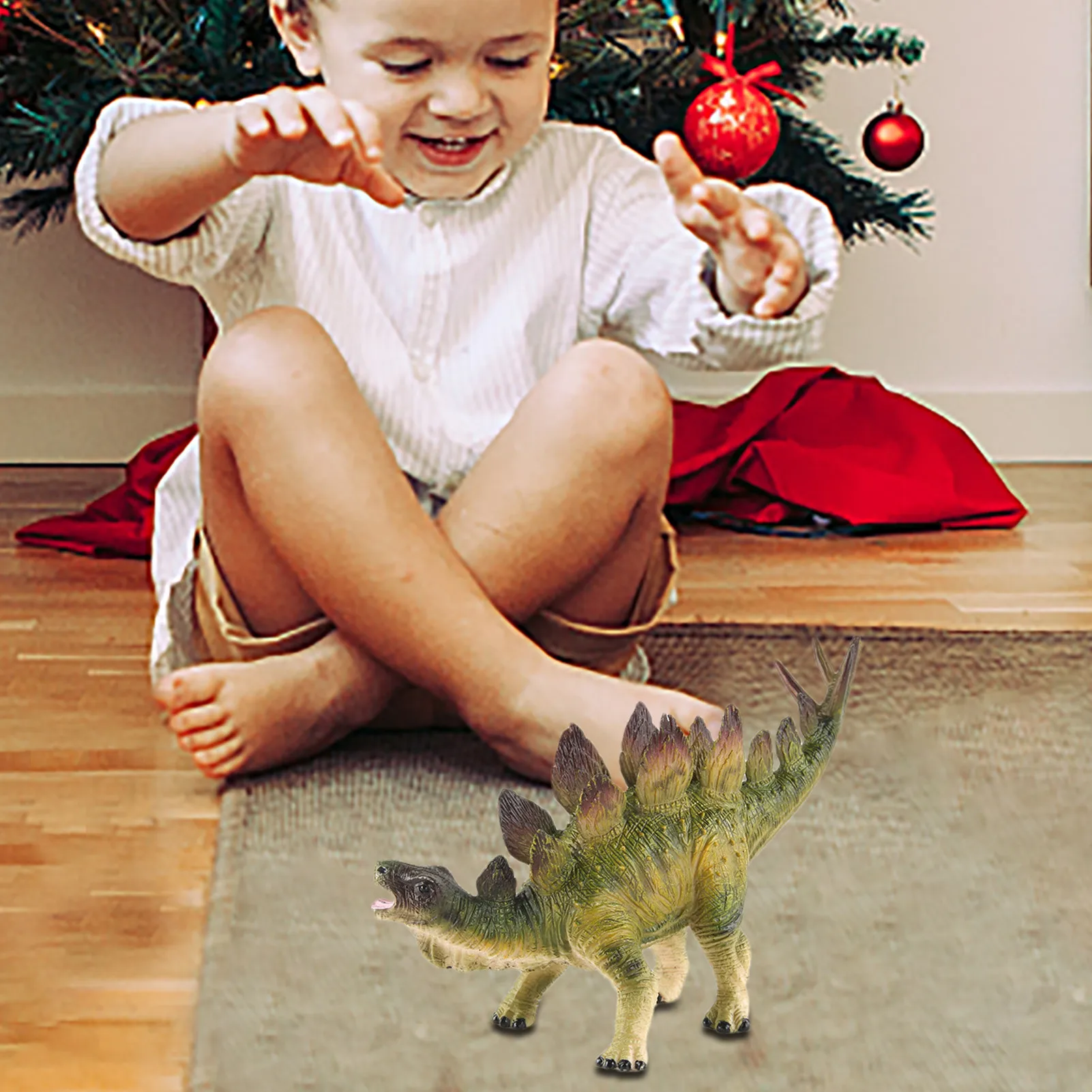 Jouets de dinosaures réalistes, Simulation de stégosaure et Triceratops, modèle de dinosaure, décor de fête